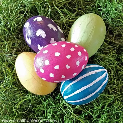 Easy Painted Easter Eggs In Bright Spring Colors Girl Just Diy