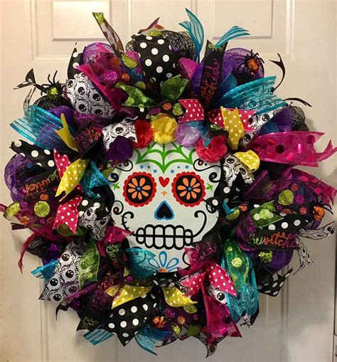 Excited To Share This Item From My Etsy Shop Sugar Skull Wreath Dia