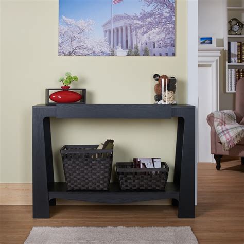Furniture Of America Urbana Black Modern Hall Entry Way Console Table
