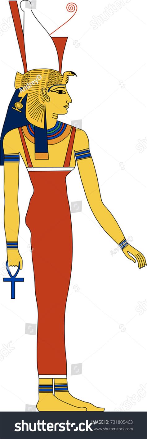 Vector Illustration Mut Ancient Egyptian Goddess