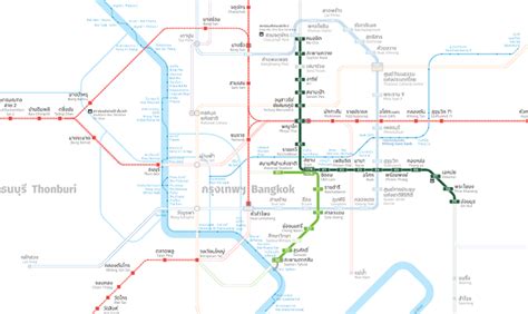 Bangkok Bts And Mrt Map