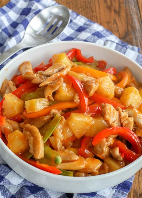 Sweet And Sour Chicken Stir Fry Barefeet In The Kitchen