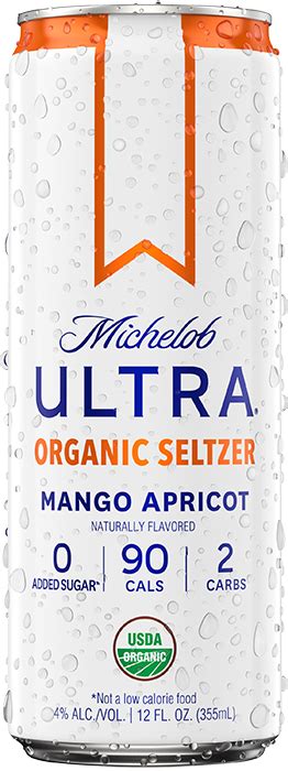 Michelob Ultra Organic Seltzer Mango Apricot Michelob Ultra