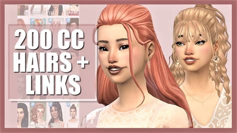 كف، نخلة توزيع معادلة Sims 4 Cc Hair Maxis Match