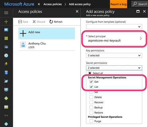 Please check that you are thanks for informing me that the managed identity service does not work with azure deployment some configuration elements will follow the content across a swap (not slot specific) while other. Keeping Secrets Safe in ASP.NET Core with Azure Key Vault ...