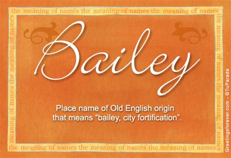 Bailey Name Meaning Bailey Name Origin Name Bailey Meaning Of The