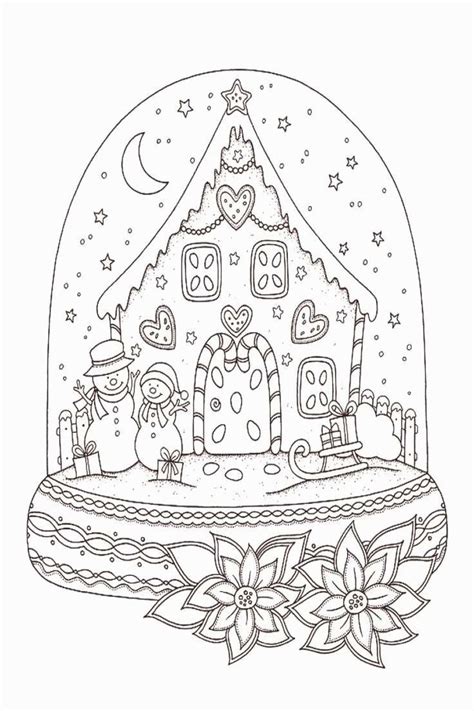 Download free printable christmas coloring pages from hallmark! Snow globe coloring sheet | Christmas coloring sheets ...