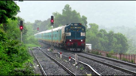 first time humsafar express in beautiful konkan railway gandhidham tirunelveli humsafar