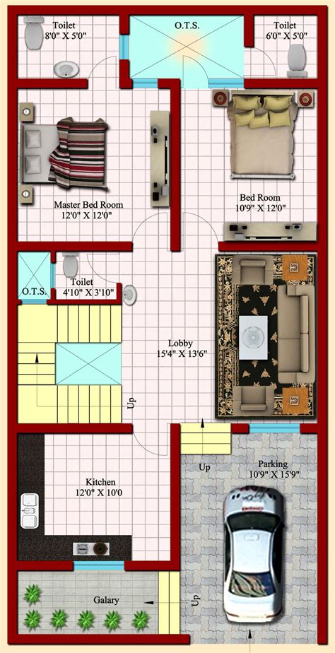 Image Result For 2 Bhk Floor Plans Of 2545 Duplex House Design 2bhk