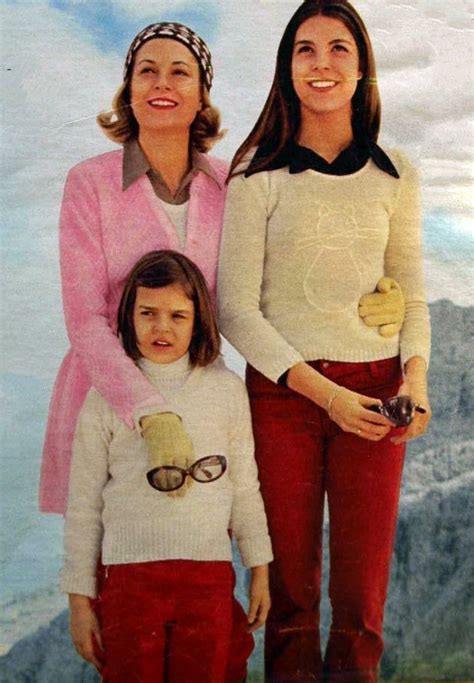 Princess Grace With Her Daughters Caroline And Stephanie During A Vacation In