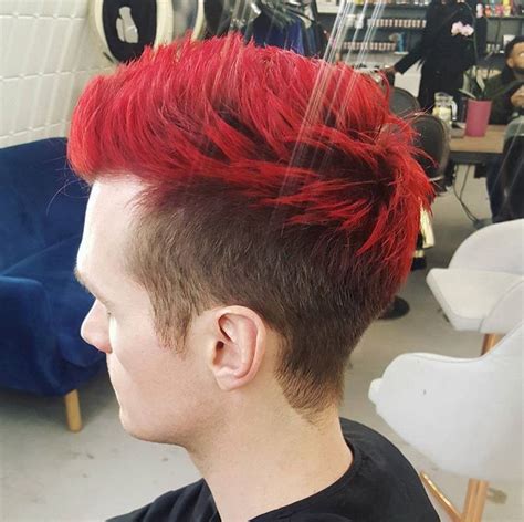 Men S Bright Red Hair At Our Salon In Clapham Https Livetruelondon Com Men Hair Color