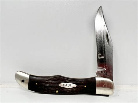 Vintage 2 Dot Case Xx 6165 Sab Folding Hunter Pocket Knife Single Blade