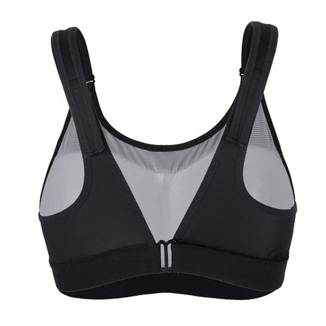 Syrokan Women S High Impact Sports Bra Plus Size Wirefree Front Full Support Ebay