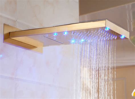 Name brands · free shipping · huge selection · low prices Lenox LED WaterFall/RainFall Gold Finish Shower Head