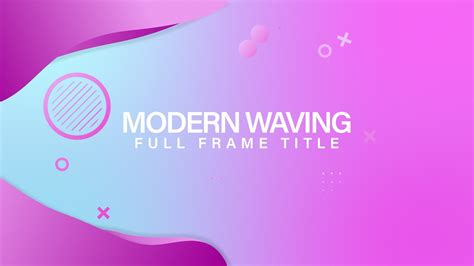 Plantilla Gráficos Esenciales premiere Modern Waving Título MOGRT