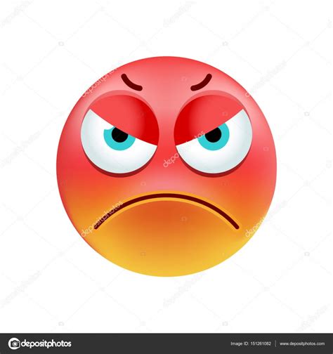 Cute Angry Face Emoji
