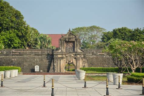 Fort Santiago Facade At Intramuros In Manila Philippines Editorial