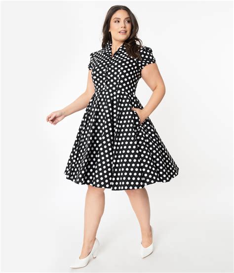 1950s Plus Size Dresses Swing Dresses