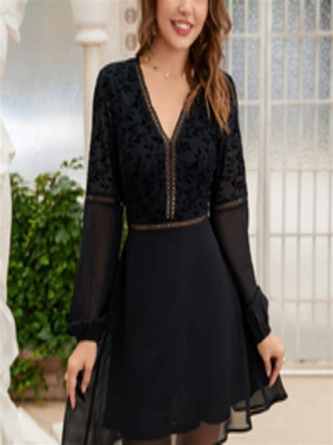 Buy Urbanic Black A Line Dress Dresses For Women 19599856 Myntra