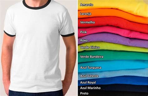 Kit Especial 10 Camisetas Lisa C Gola Punho Ribana Colorido R 189