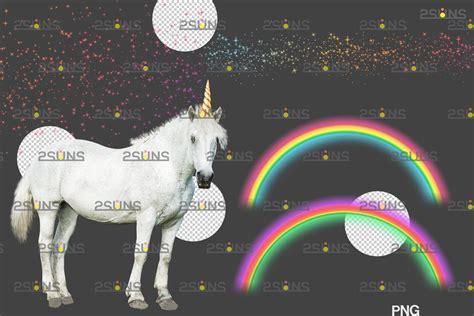 Unicorn Overlay And Flower Backdrop White Horse Png Overlays By 2suns