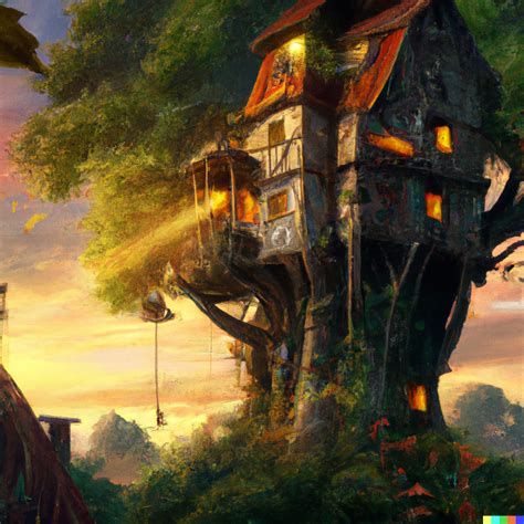 Fantasy Tree House By Groovytripz On Deviantart