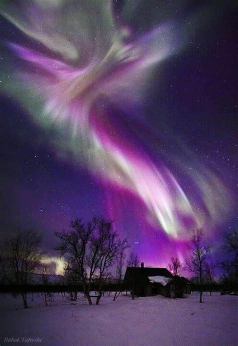 Purple And White Aurora Borealis Space Pictures Nature Pictures Travel