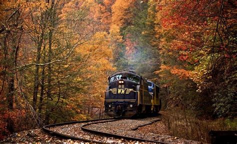 Fall Colors In The Appalachians At The Cass Scenic Railroad