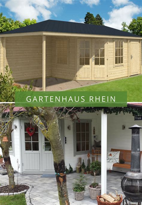 Eine schnelle lieferung überall in deutschland möglich. Gartenhaus Rhein mit Anbau und überdachter Terrasse ...