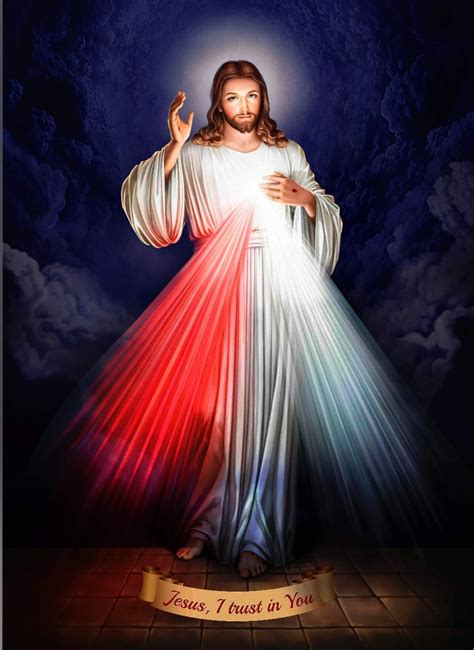 Divine Mercy Poster Image Of Jesus Christ Divina Misericordia Two