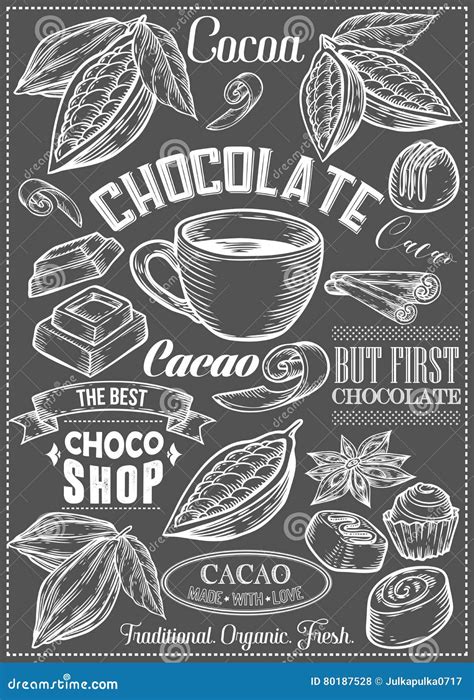 Cocoa Cacao Chocolate Vector Set Of Dessert Spices Logos Labels