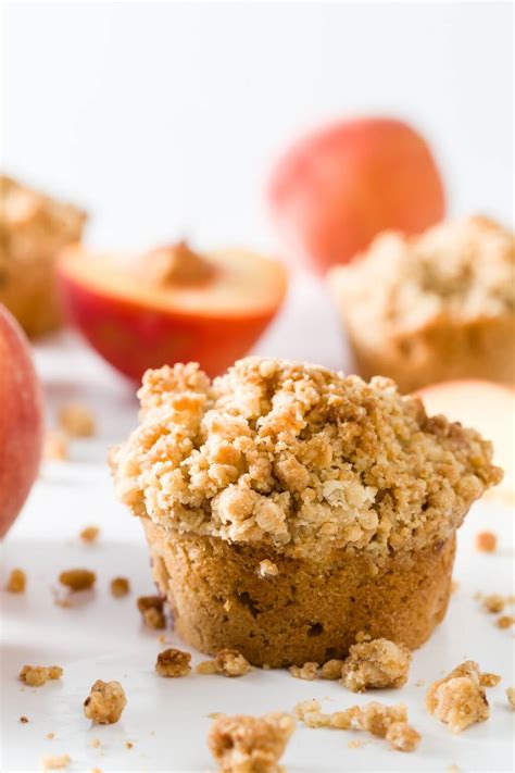 Peach Muffins With Crumb Topping Cupcake Project
