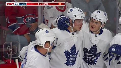 Register now to see yours! Auston Matthews scores first goal as a leaf - YouTube