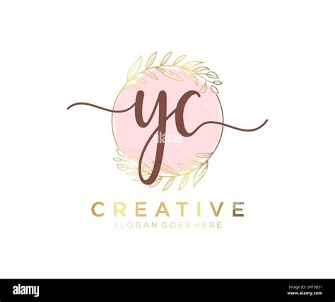 Yc Feminine Logo Usable For Nature Salon Spa Cosmetic And Beauty