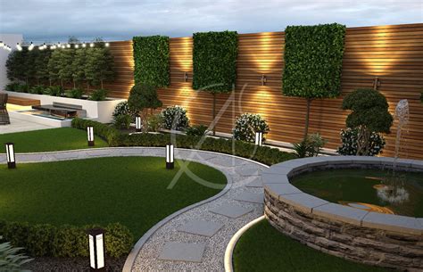 Curved Landscape Garden Design Comelite Architecture Structure And