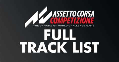 Assetto Corsa Track List