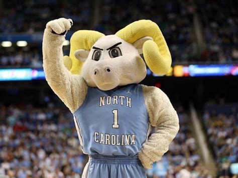 Ouch Tar Heel Mascot Gets Decked After Buzzer Goes Off In Ncaa Final