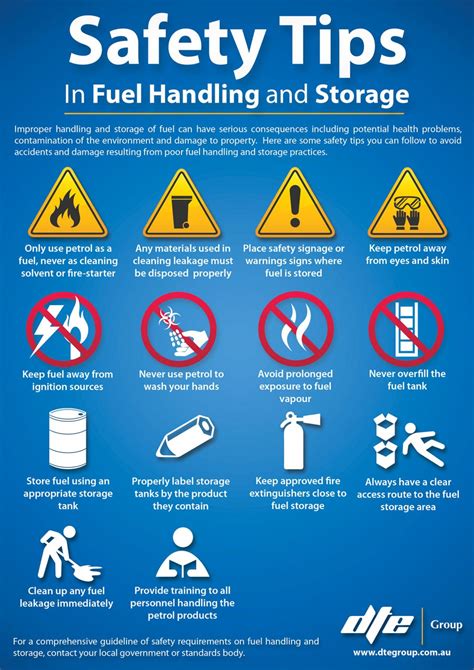 Safety Tips In Fuel Handling And Storage Free Infographic Infographic