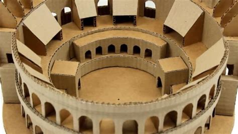Roman Colosseum Paper Model Left Oa Pop Ups Of The Colosseum And The