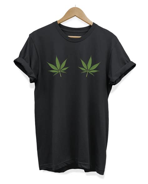 Weed Titties T Shirt Smoke T Cannabis Boobs Breast Hands Ebay