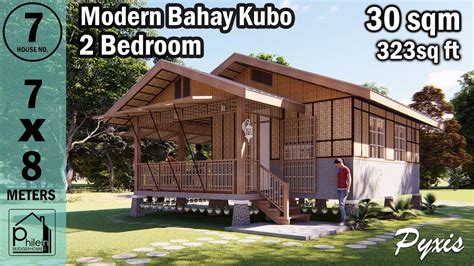 Two Bedroom Modern Bahay Kubo Wooden House Design Unique House Design
