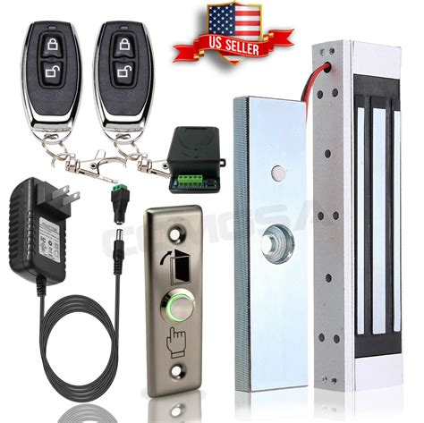 Door Access Control System Electric Magnetic Lock 2 Wireless Remote
