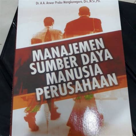 jual buku manajemen sumber daya manusia perusahaan anwar prabu mangkunegara shopee indonesia
