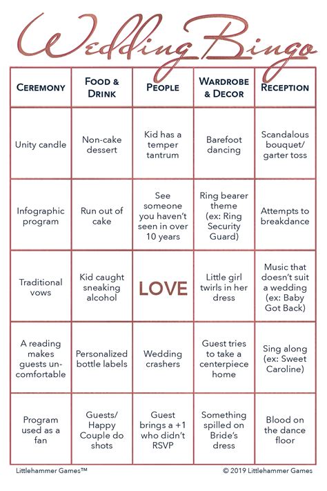 100 Printable Wedding Bingo Game Cards The Wedding Reception Etsy