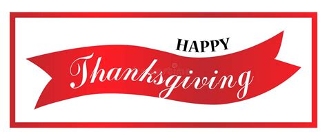 Happy Thanksgiving Hand Written Calligraphic Text Vector Illustration