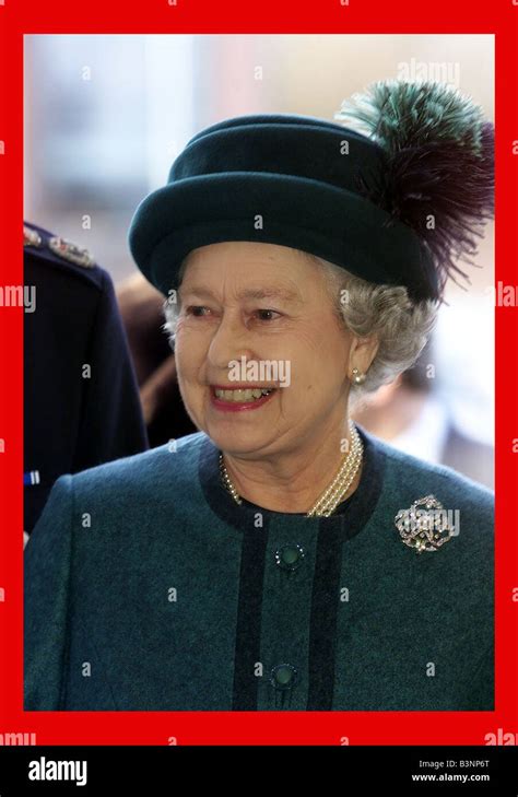 Queen Elizabeth Ii Visits Norfolk February 2002 Stock Photo Alamy