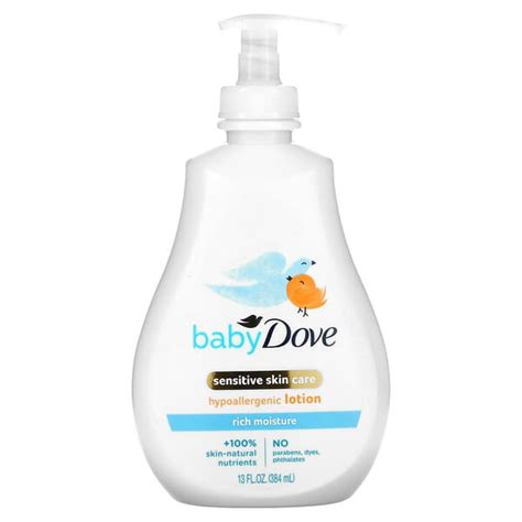 Dove Baby Sensitive Skin Care Hypoallergenic Lotion Rich Moisture