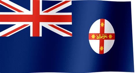 New South Wales Flag  All Waving Flags