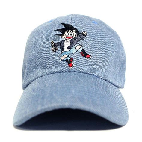 henny goku anime dad hat denim by dayoneluxury on etsy dad hats anime dad denim hat