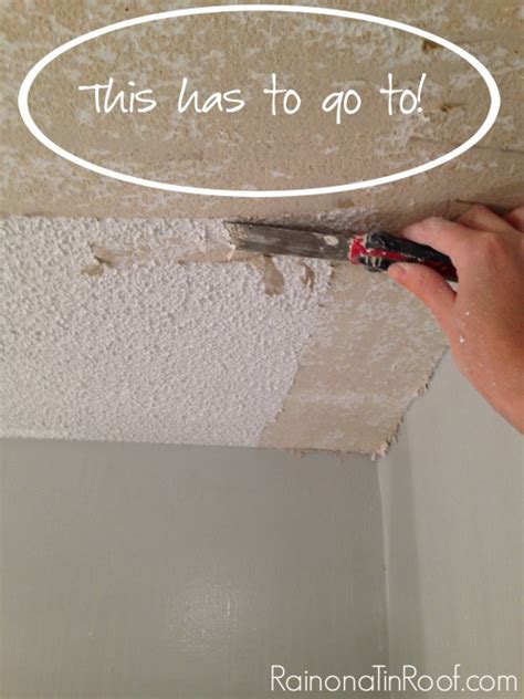 If it was built after 1979, clear everything out of the room, lay down a dust sheet. How to Remove Popcorn Ceiling (And How Not To)